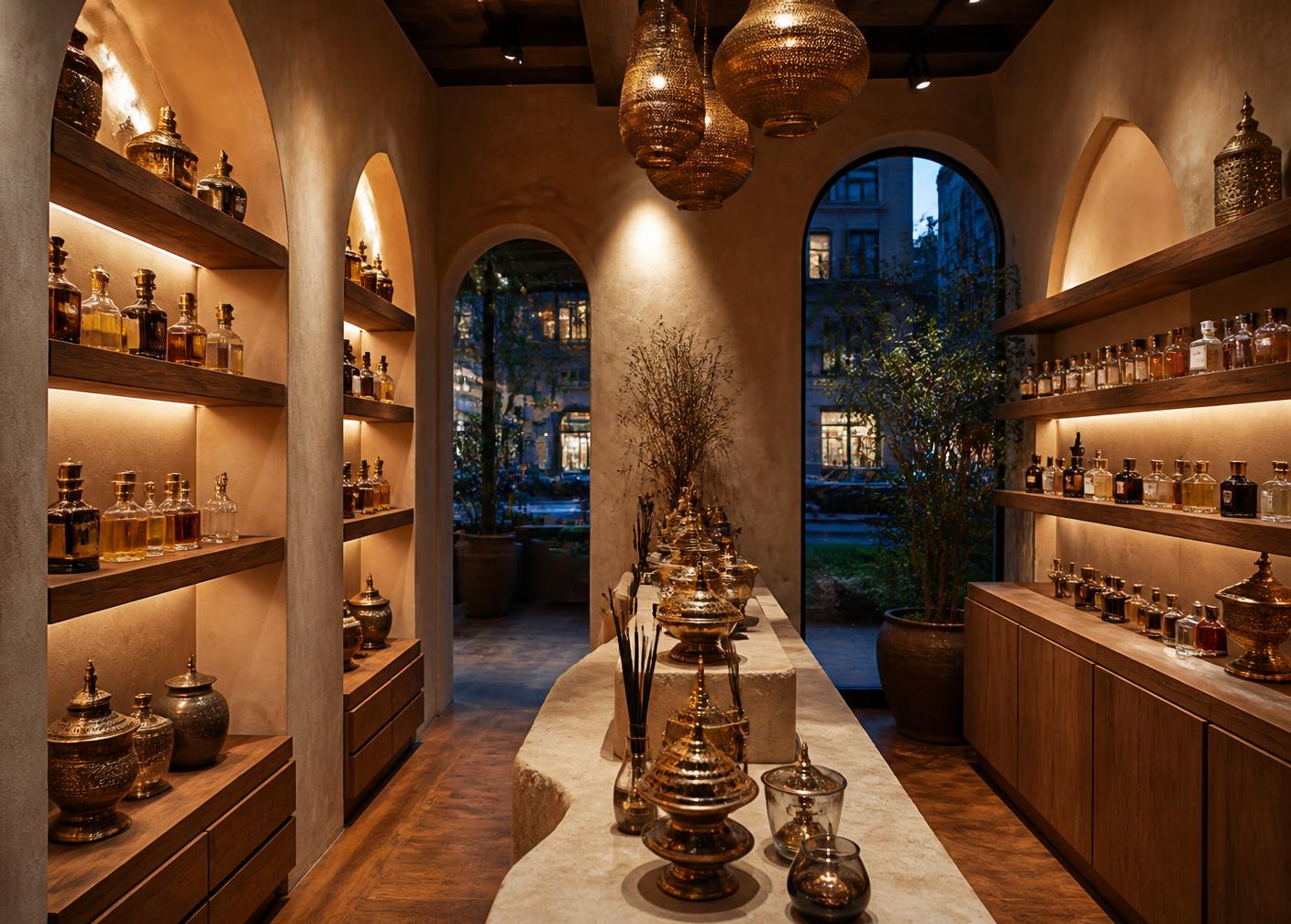 Interior of the Arabic Gift Center boutique in Brooklyn